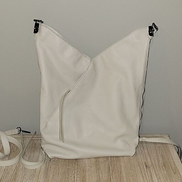 Laura Di Maggio convertible Bag Crossbody Shoulder  Off White Italian leather - Picture 3 of 11